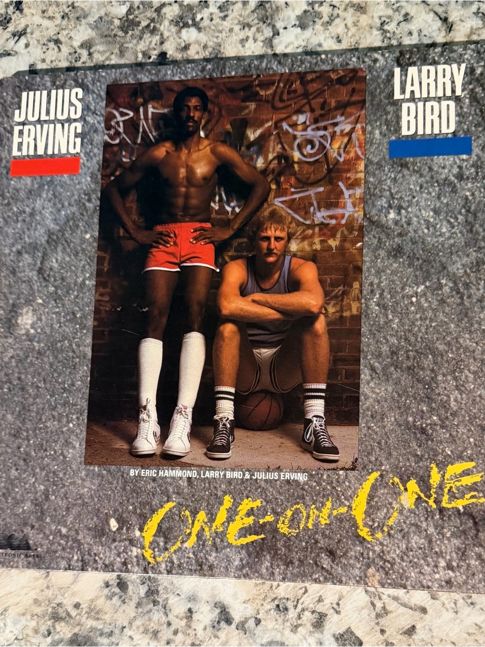 Julius Erving Larry Bird One On One EA Apple II plus IIe IIc ll 2 Computer Game